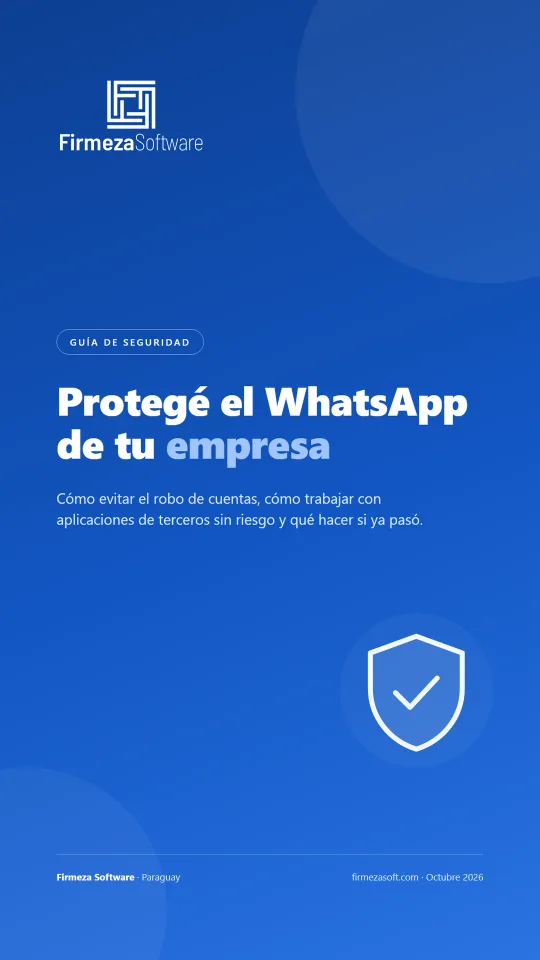 Portada de la guía: Protegé el WhatsApp de tu empresa